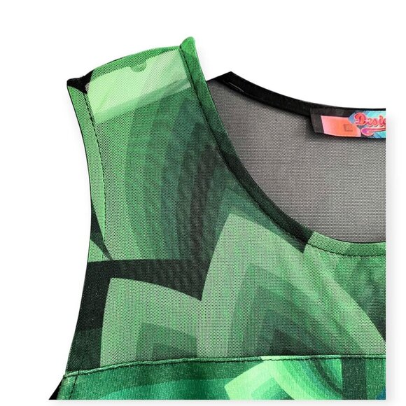 Desigual Multi-color Graphic Print Bodycon Dress, Size M - Picture 9 of 15